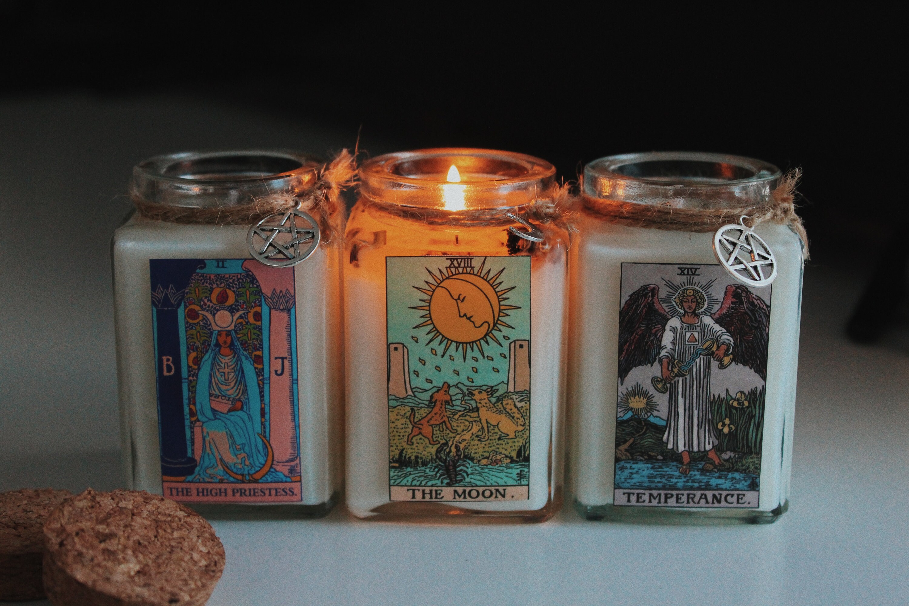 Tarot Card Candles Made to Order Etsy
