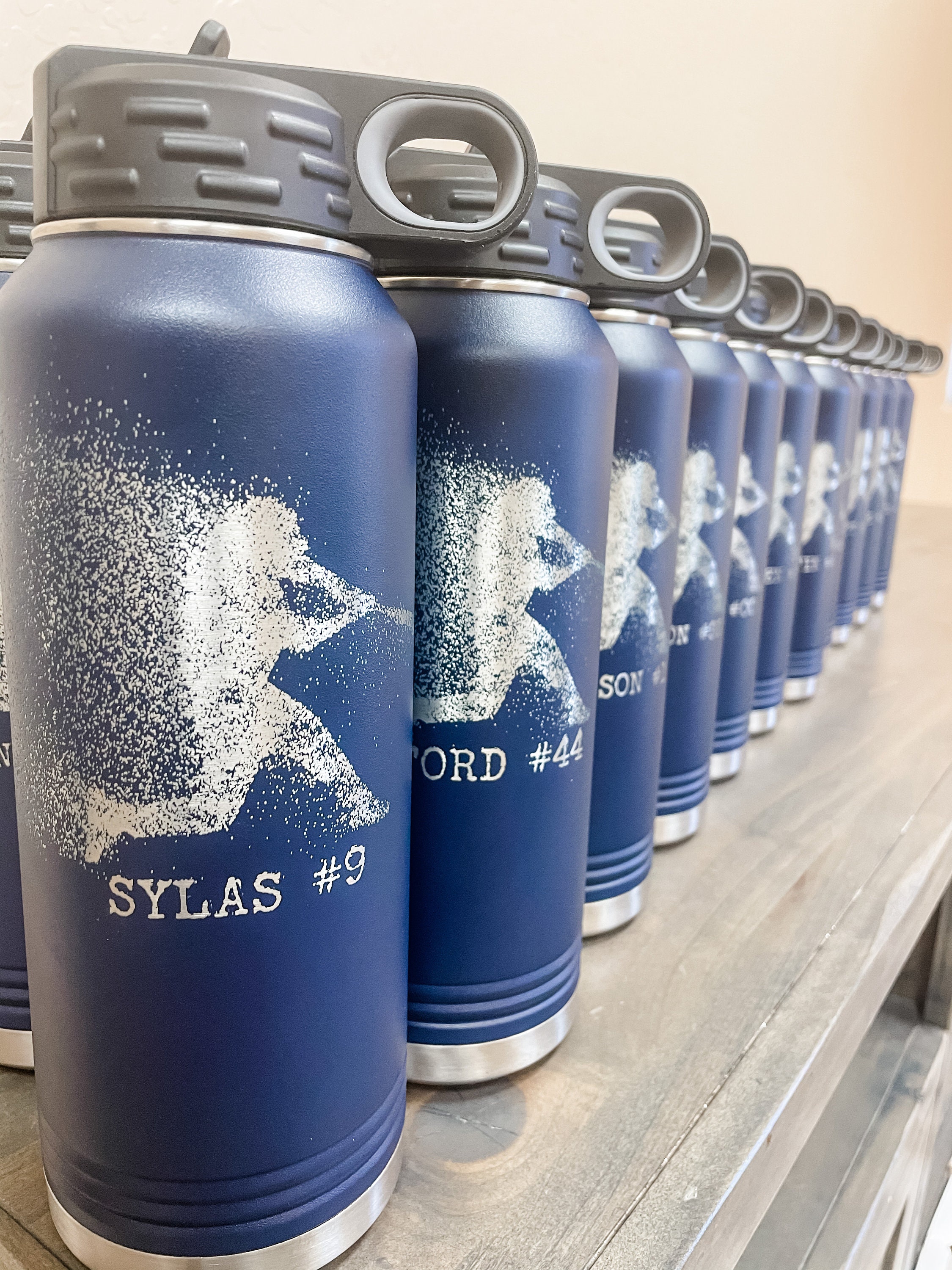 Bulk Baseball water bottles 32oz Personalized water bottle Etsy