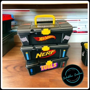 Personalized Kids Carrying Case, Hot Wheels, Nerf Gear, Kids Tool Box ,Lego Box, Kids Gifts, Kids Cases, Personalized Gifts