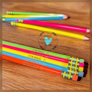 Personalized Pencils for Back to School, Custom Ticonderoga Pencils, Pencil with Name, Gift for Teacher, Monogram Pencils