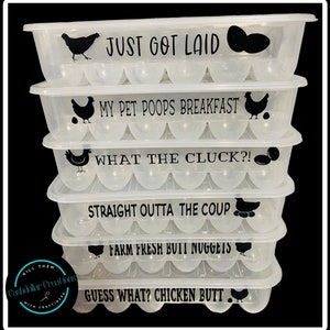 Funny Egg Holder, Reusable Egg Carton, Chicken Eggs, Funny Farm Gifts
