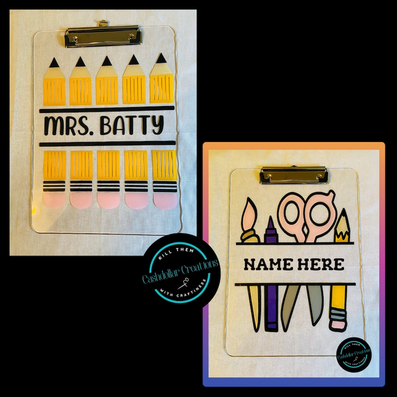 Teacher's Personalized Clipboard, Custom Gifts for Teachers, Personalized Clipboards, Teacher Appreciation Gift image 2