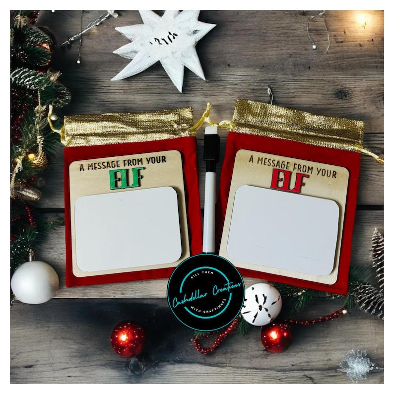 Message From Your Elf, Dry Erase Board for Elf, Shelf Elf Props