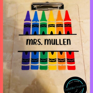 Teacher's Personalized Clipboard, Custom Gifts for Teachers, Personalized Clipboards, Teacher Appreciation Gift image 7