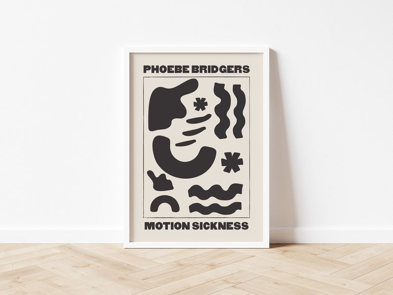 Phoebe Bridgers Print Poster Motion Sickness Print Lyrics Etsy