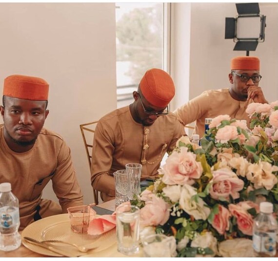 Aso Oke Cap Yoruba Fila Hat Wedding Cap 