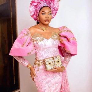 Wedding Guest, Lace Style,owanbe ,aso Ebi Dress, Women Dress, African ...