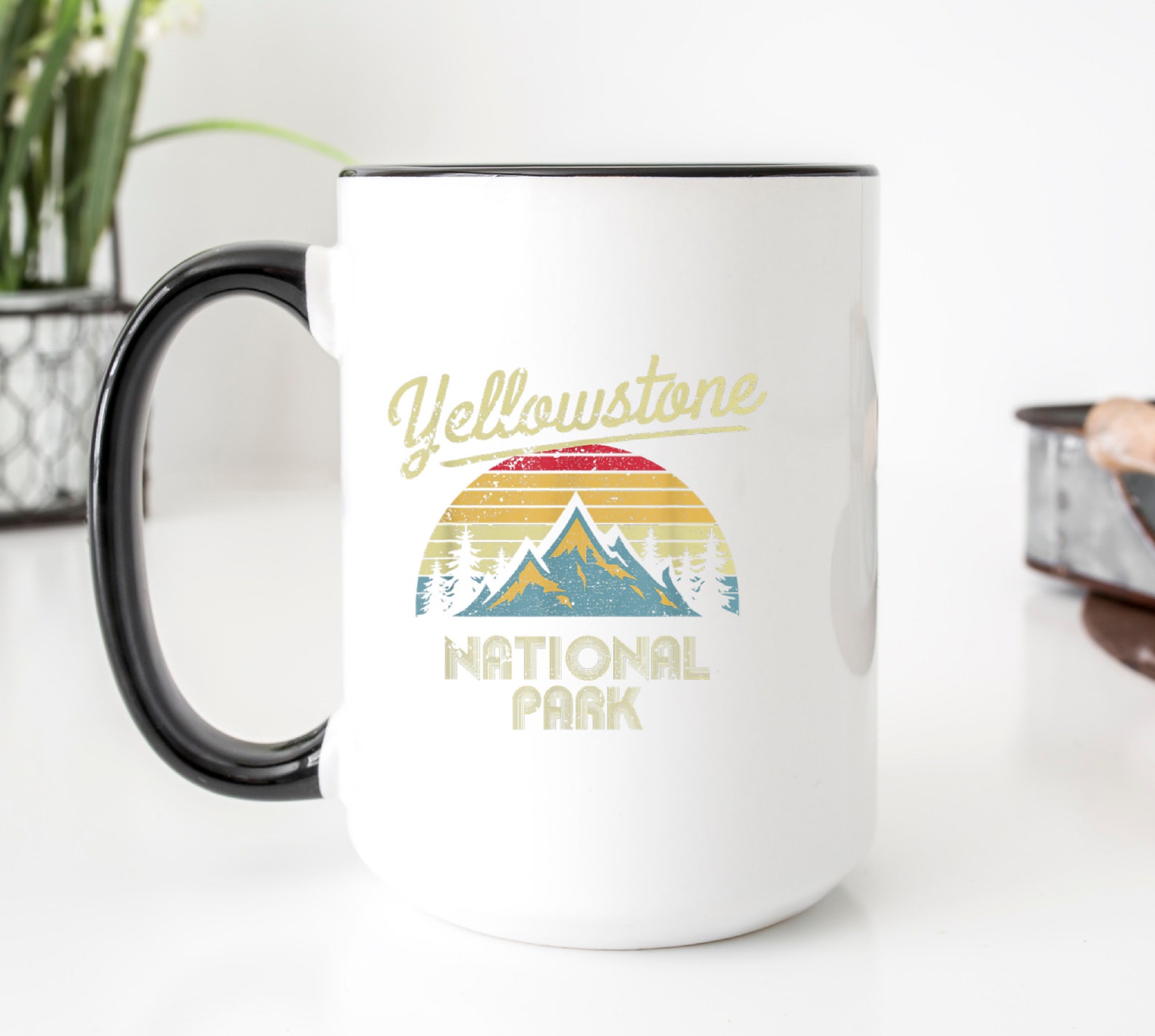 YELLOWSTONE MUG Yellowstone National Park National Park Etsy