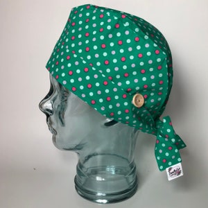 FREE Shipping Canadian Handmade Surgical Scrub Caps 100% Cotton with FREE Hand-sewn Buttons