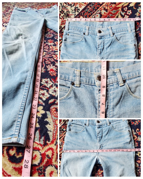 Vintage 70's-80's Levi's light wash denim pants - image 10