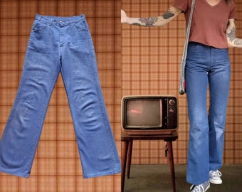 Vintage 70's flare jeans. xs petite fit. Sears boy's.