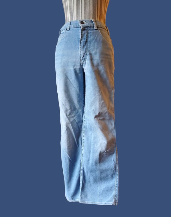 Vintage 70's-80's Levi's light wash denim pants - image 4