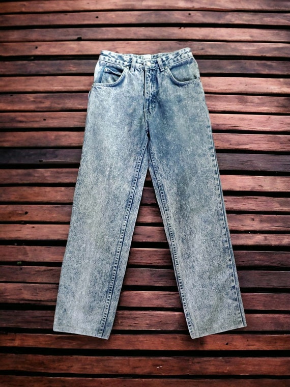 Vintage 1980's Acid Wash Jeans - image 1