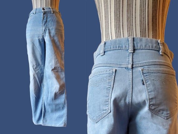 Vintage 70's-80's Levi's light wash denim pants - image 1
