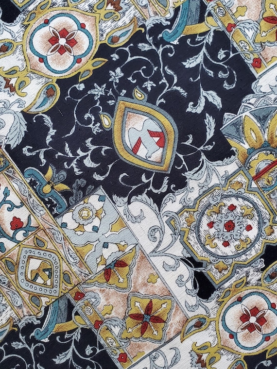 Vintage handmade abstract patchwork blouse. Desig… - image 7