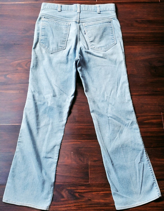 Vintage 70's-80's Levi's light wash denim pants - image 3