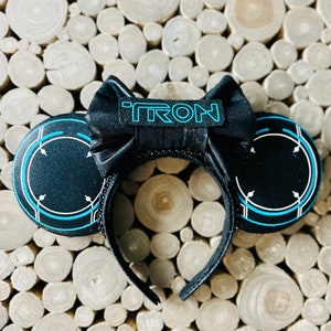 Tron Inspired Glow In The Dark Ears| Tron Legacy Ears| Tron Lightcycle Ears| Disney Inspired Ears|