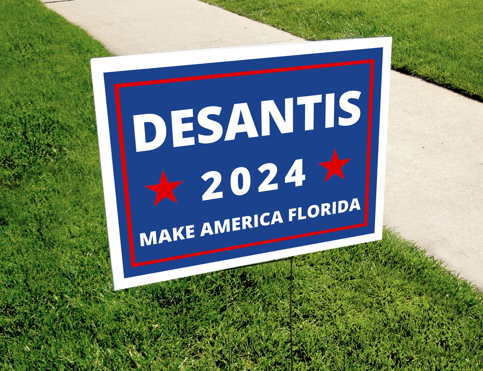DESANTIS 2024 Make America Florida Yard Sign digital and Etsy