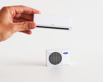 Miniature Air Conditioner/AC for Dollhouse 1:12 paper printable file