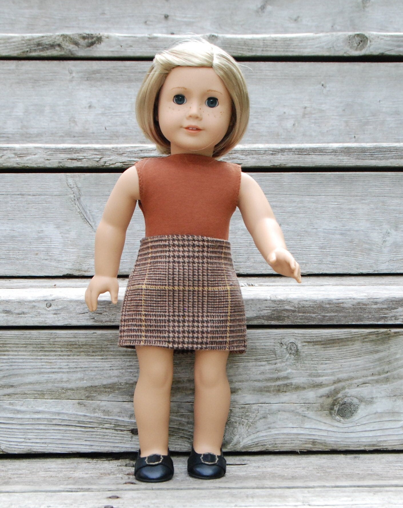 American girl doll plaid skirt store