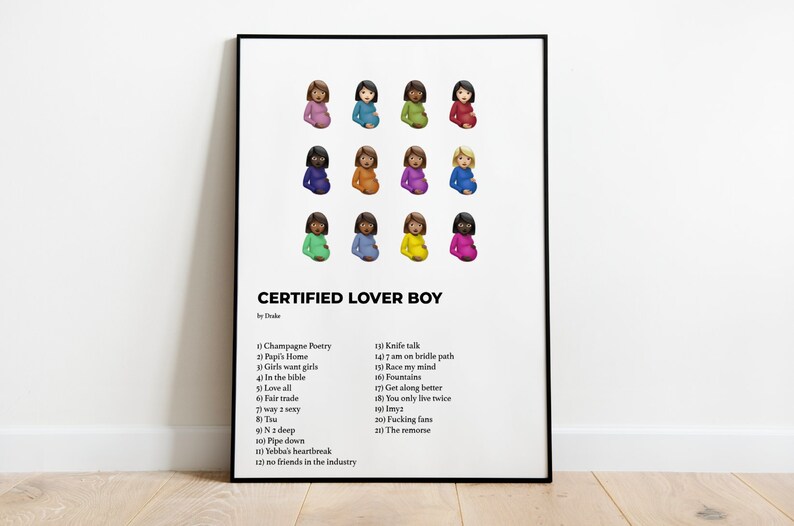 Drake Certified Lover Boy Album Cover Poster Etsy UK
