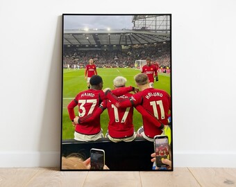 Manchester United Poster for bedroom - Football Poster, Manchester United poster gift for men, Gift for teenager