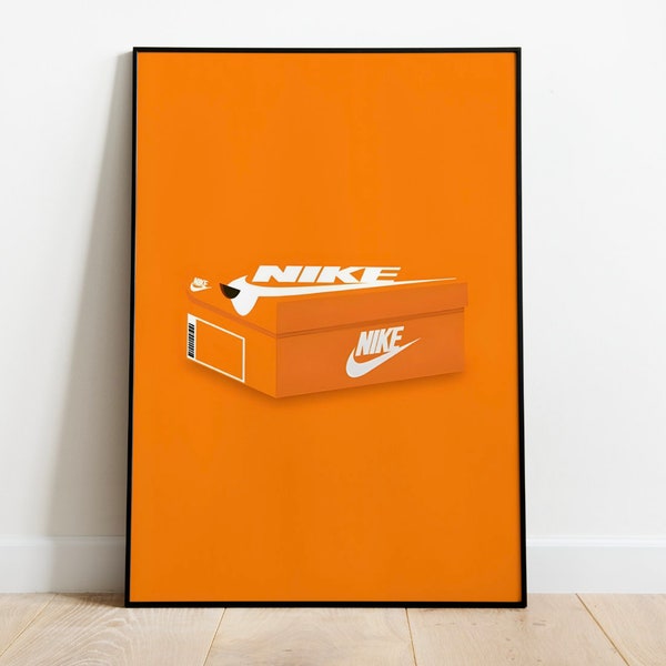 Nike Shoe Box Poster | Teen Poster | Sneaker Head | poster | gift for Him