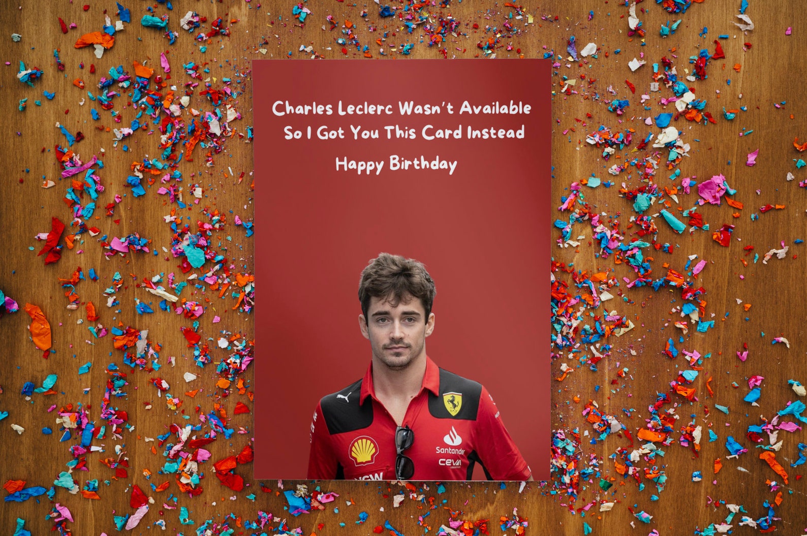 Charles Leclerc Birthday Card Formula 1 Birthday Card - Etsy UK