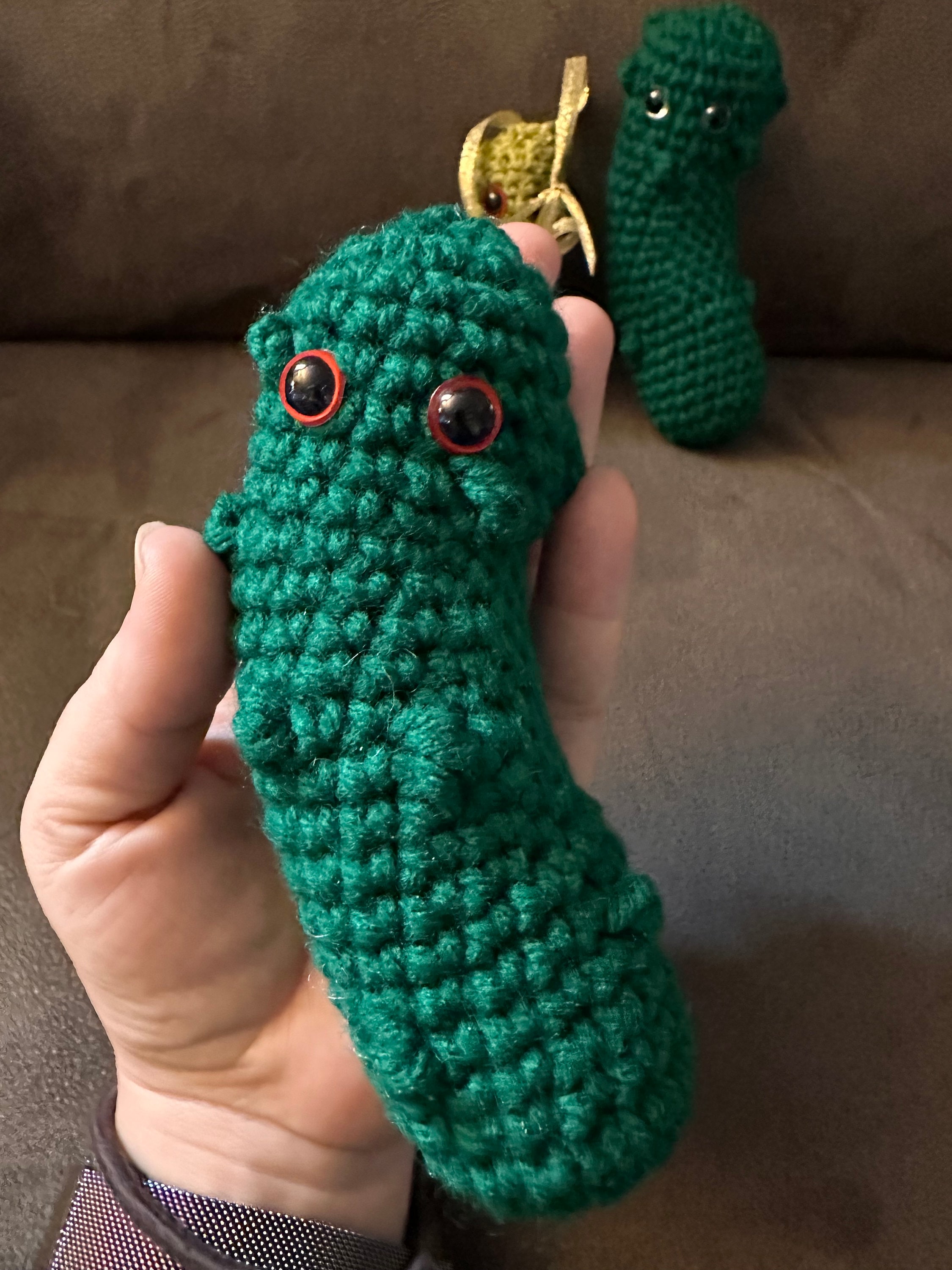 Christmas German Lucky Pickle Crochet Pattern