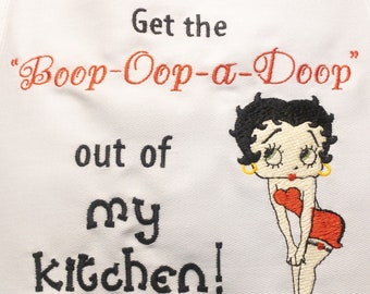 Tablier - Betty Boop - Sortez les « Oups et Oups » de ma cuisine !