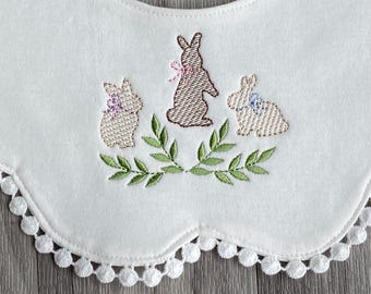 Schattige kwijlslabbetjes - 3 lieve konijntjes! PRIJS IS INCLUSIEF VERZENDING!