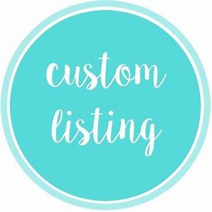 Custom Listing for Cristel
