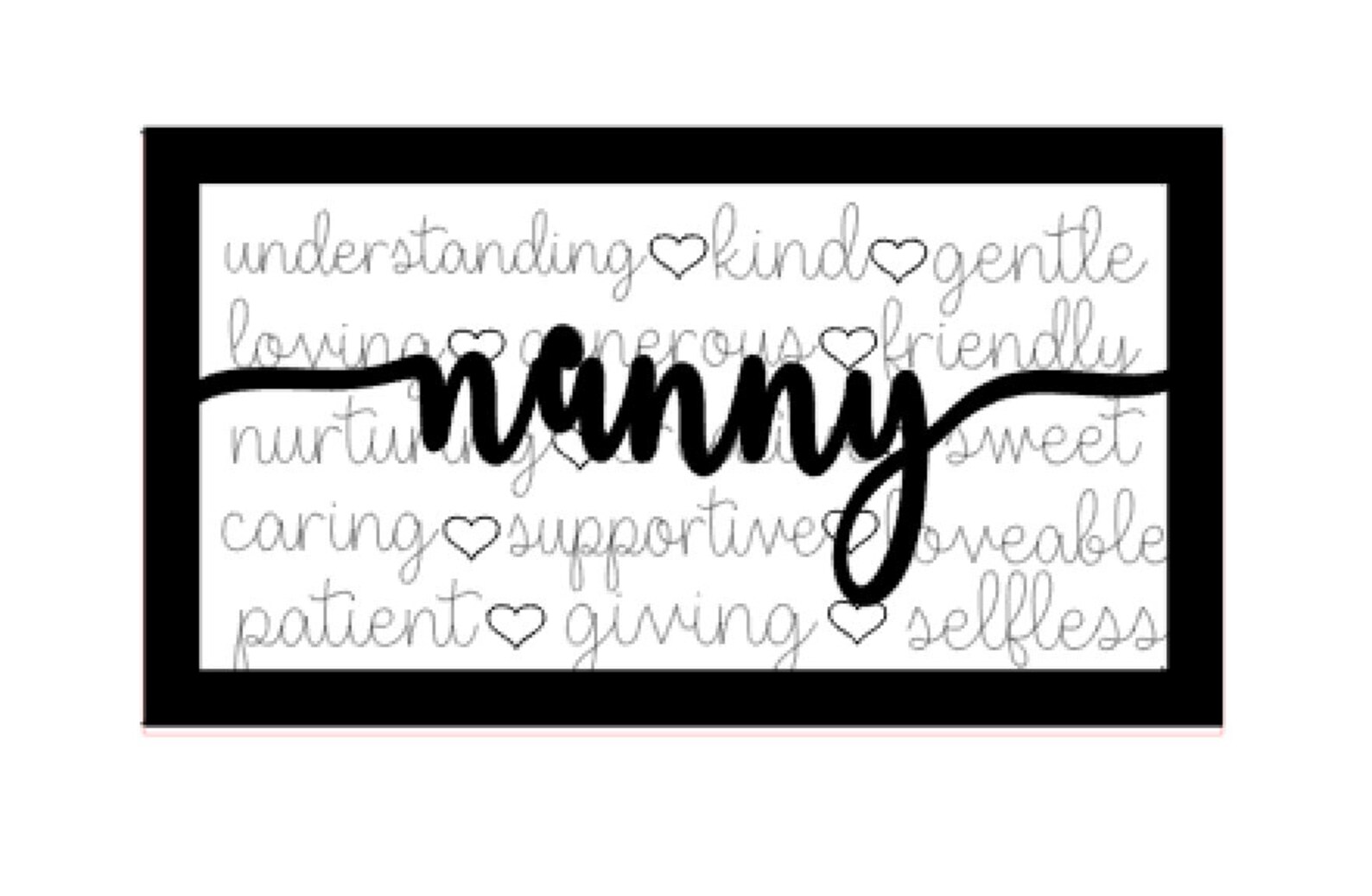 Nanny Sign Svg/nanny Svg/mother's Day Svg/grandmother Gift Etsy