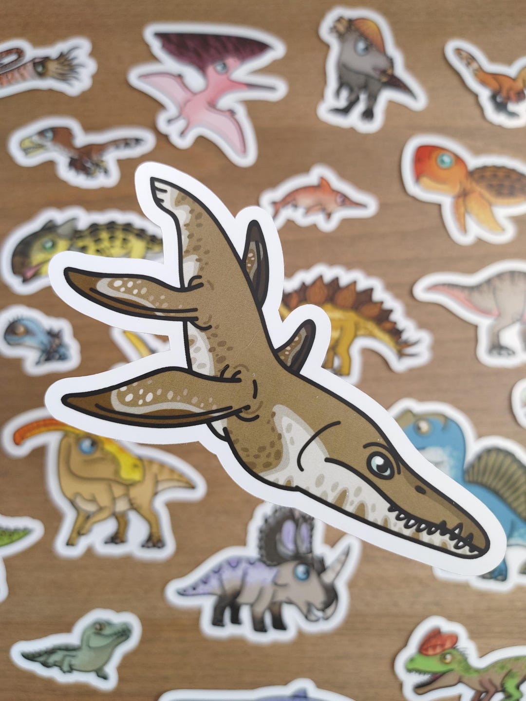 Pliosaurus Vinyl Sticker - Hand-drawn Dino Art - Prehistoric Prints AZ ...