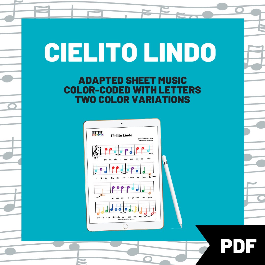 Cielito Lindo Partitura principal de m sica para principiantes pre