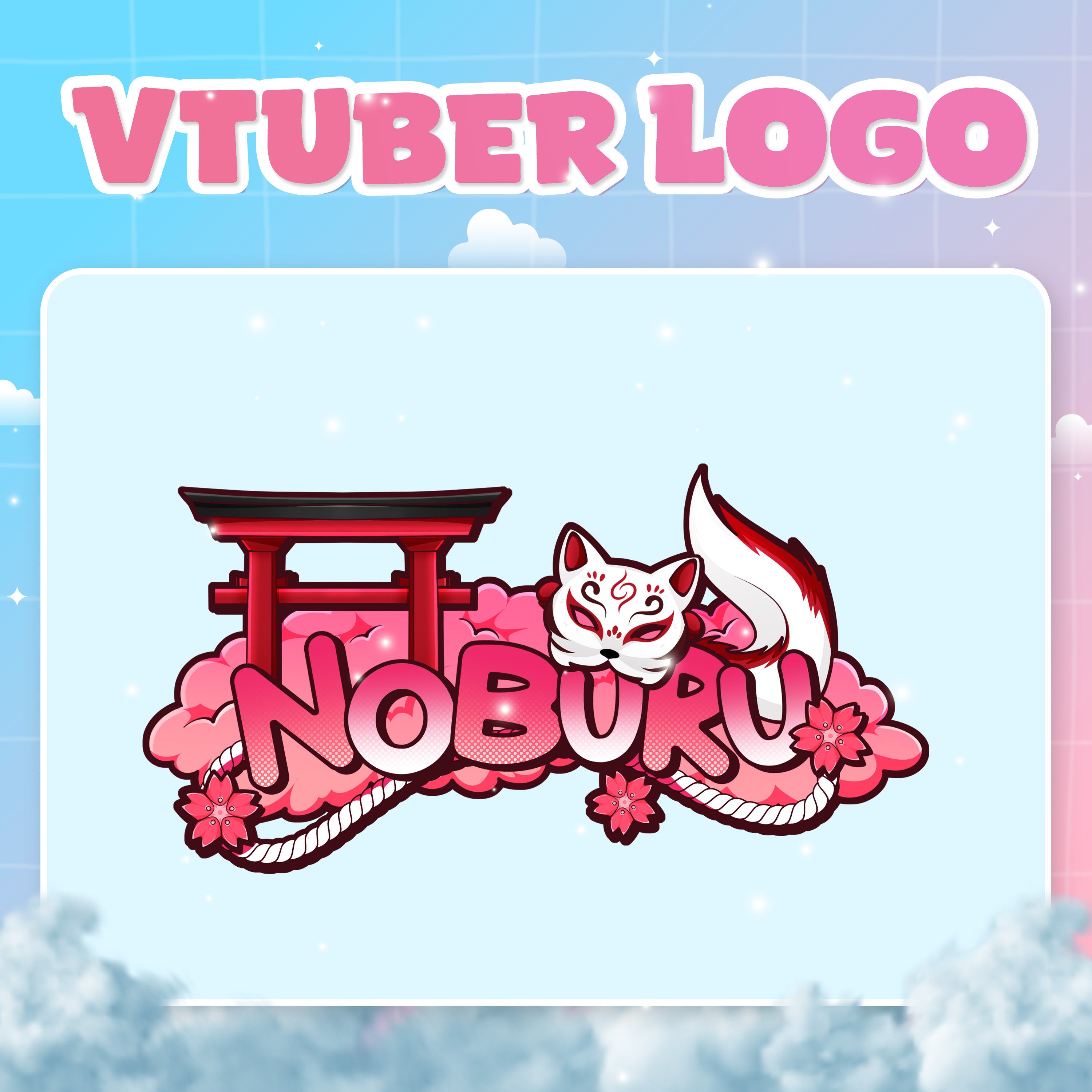 Custom Cute Vtuber Logo Pngtuber Logo Kawaii Vtuber Logo Etsy