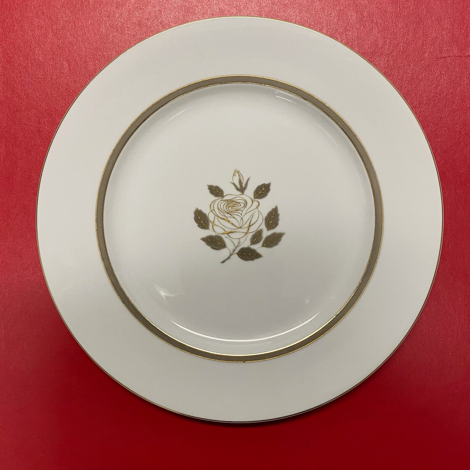 Vintage Rosenthal China Dinner Plate Rosenthal Rose Pattern Etsy