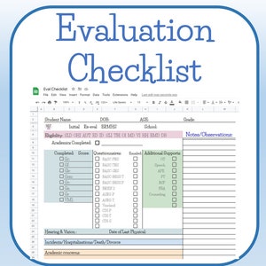Evaluation Checklist