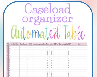 New Caseload Organizer