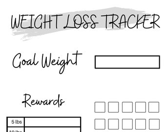 Weight Loss, Weight Loss Chart, Motivational Chart, Rewards Chart, Weight Progress, 25 Lb Weight Loss Tracker, New Year's Resolution