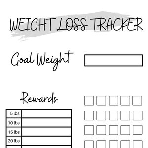 Weight Loss, Weight Loss Chart, Motivational Chart, Rewards Chart, Weight Progress, 30 Lb Weight Loss Tracker, New Year&#39;s Resolution