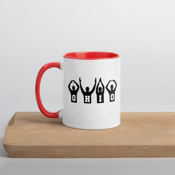 O-H-I-O Mug with Red Color Inside