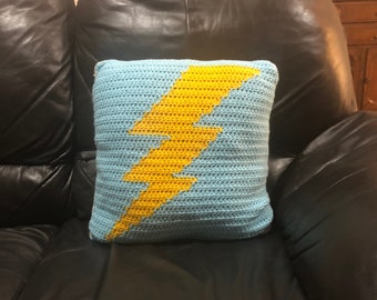 Lightning Bolt Pillow Crochet Pattern | Tapestry Beginners (PDF)