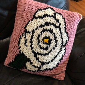 Grid Pattern | Large White Rose Grid Pattern