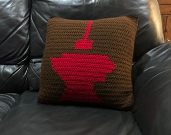 Hammer and Anvil Crochet Pattern | Tapestry Pillow Design (PDF)