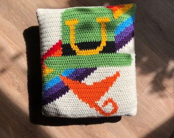 Grid Pattern | St. Patty's Day Pillow Crochet Pattern