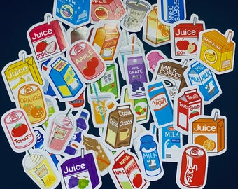 45 pcs "Food/Drink" Sticker Pack | Laptop Stickers | Cooking Stickers | Cookbook | Scrapbook | Drink Stickers | Sticker Pack | Planner