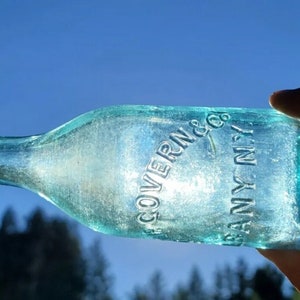 1880s ALBANY, New York Blob Top Soda Bottle! Old EMPIRE State Soda/Mineral Water Bottle