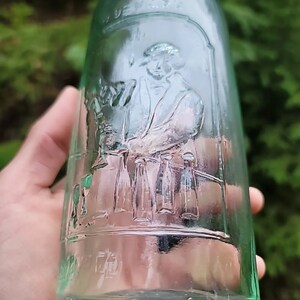 Scarce 1880s Blob Top New York Picture Soda! Antique Quart Bartender GB