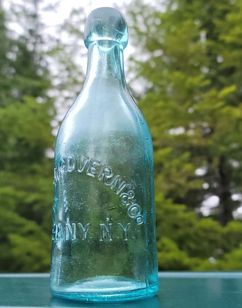 1880s ALBANY, New York Blob Top Soda Bottle Old EMPIRE State Soda